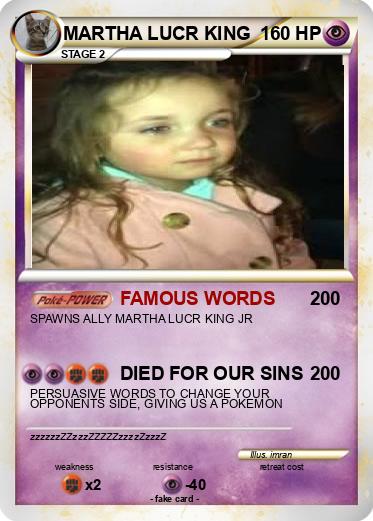 Pokemon MARTHA LUCR KING
