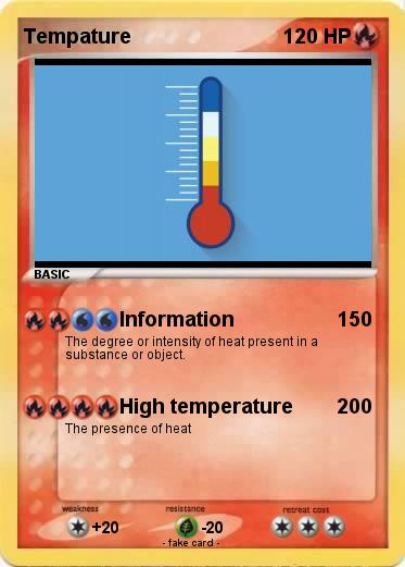 Pokémon Tempature - Information - My Pokemon Card