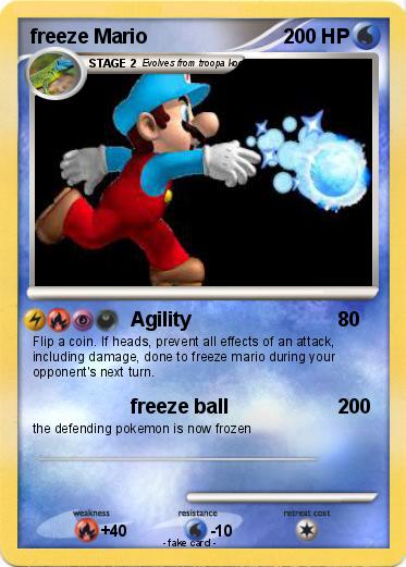 Pokemon freeze Mario