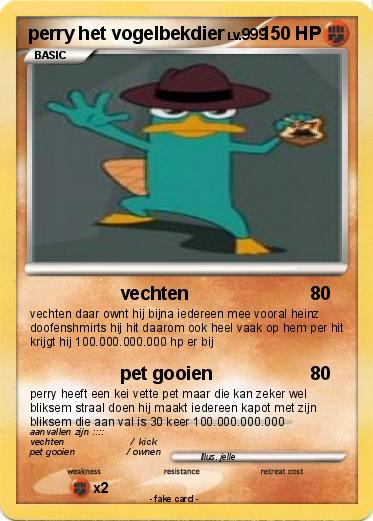 Pokemon perry het vogelbekdier