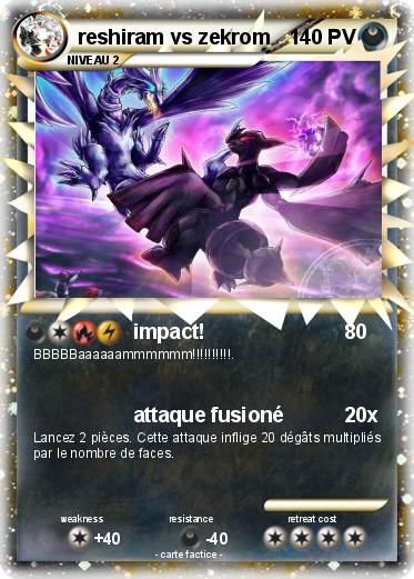 Pokemon reshiram vs zekrom