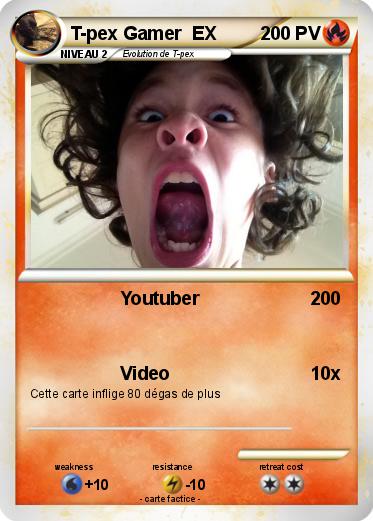 Pokemon T-pex Gamer  EX