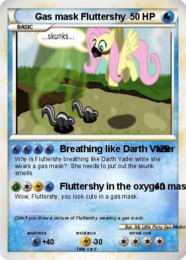 Pokemon Gas mask Fluttershy