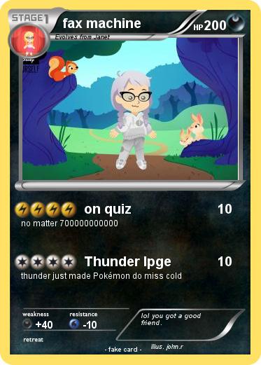 Pokemon fax machine