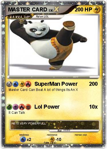 Pokemon MASTER CARD