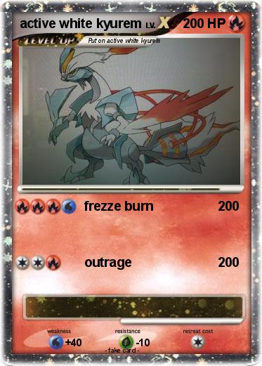 Pokemon active white kyurem