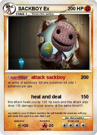 Pokemon SACKBOY Ex