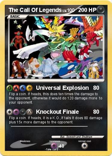 Pokemon The Call Of Legends