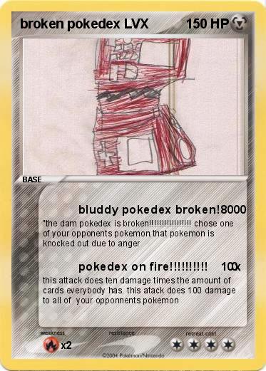 Pokemon broken pokedex LVX
