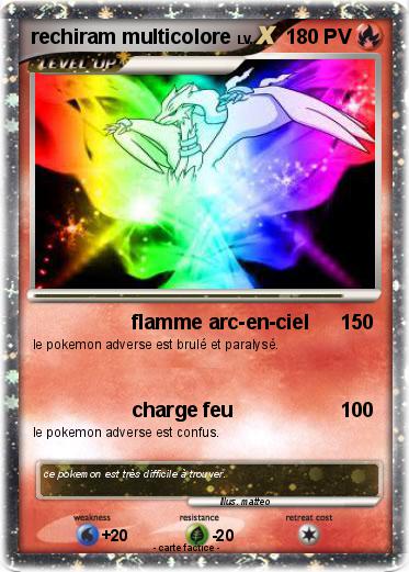Pokemon rechiram multicolore