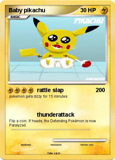 Pokemon Baby pikachu