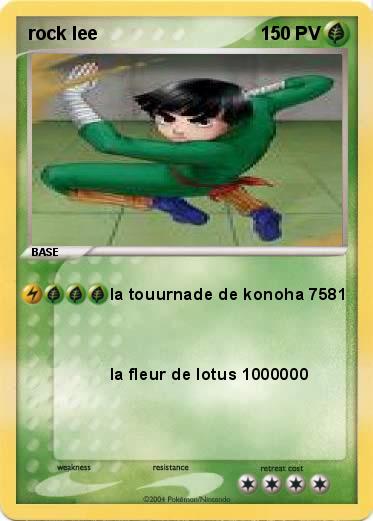 Pokemon rock lee    