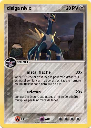 Pokemon dialga niv x