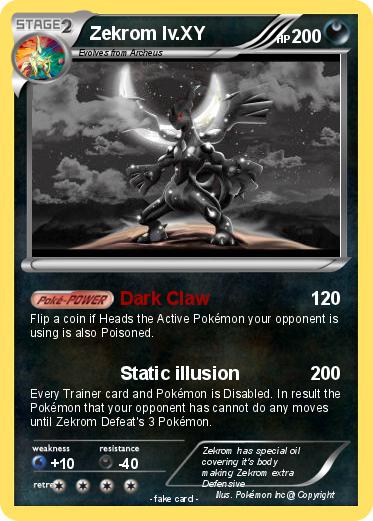 Pokemon Zekrom lv.XY