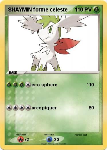 Pokemon SHAYMIN forme celeste