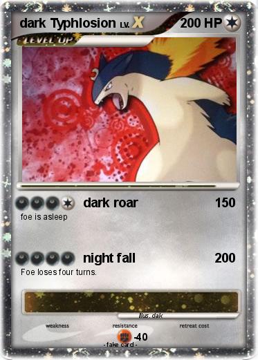 Pokemon dark Typhlosion
