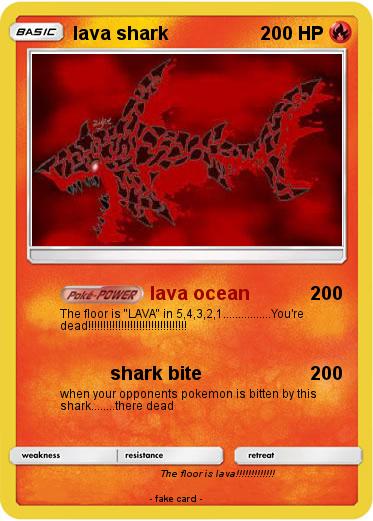 Pokemon lava shark