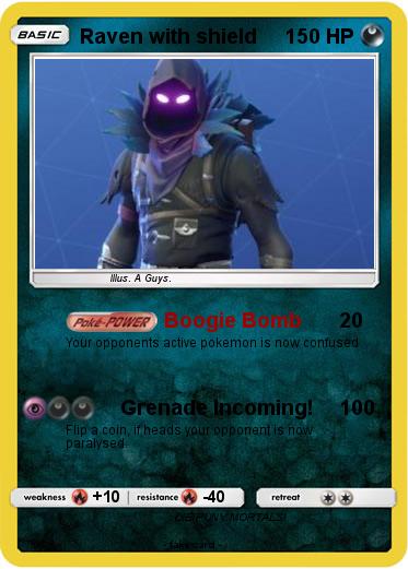 Pokemon Raven with shield