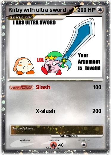 Pokemon Kirby with ultra sword
