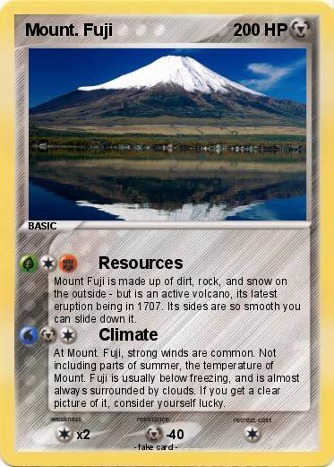 Pokemon Mount. Fuji