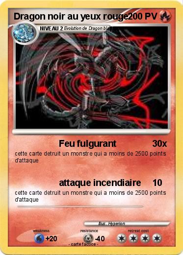 Pokemon Dragon noir au yeux rouge