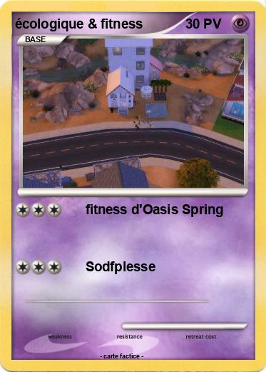 Pokemon écologique & fitness