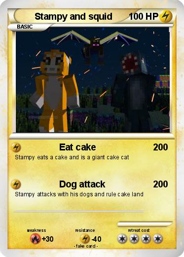 Pokemon Stampy and squid