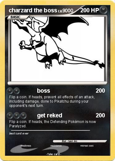 Pokemon charzard the boss