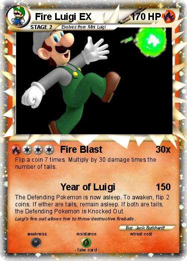 Pokemon Fire Luigi EX