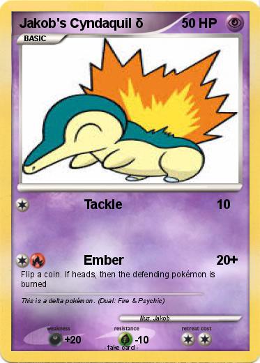 Pokemon Jakob's Cyndaquil δ
