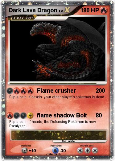 Pokemon Dark Lava Dragon