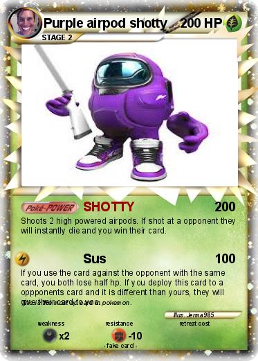 Pokemon Purple airpod shotty