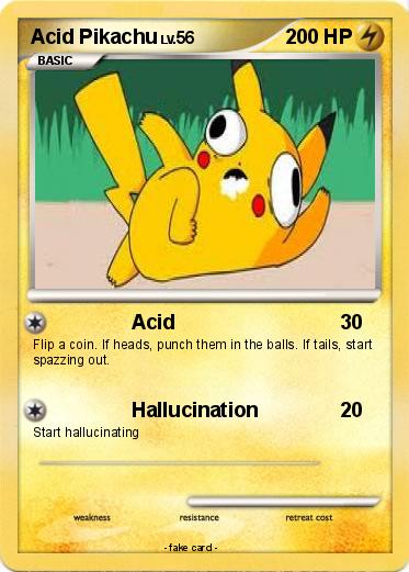 Pokemon Acid Pikachu