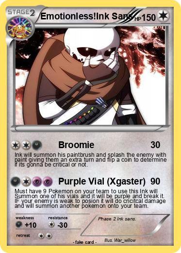 Pokemon Emotionless!Ink Sans