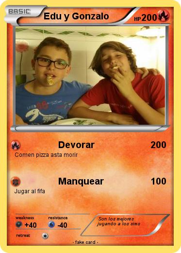 Pokemon Edu y Gonzalo