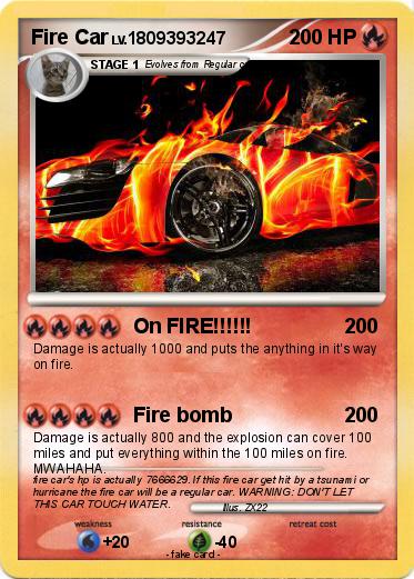 Pokemon Fire Car
