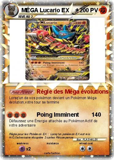 Pokemon MÉGA Lucario EX    +