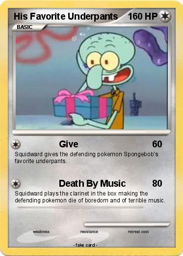 Pokemon His Favorite Underpants