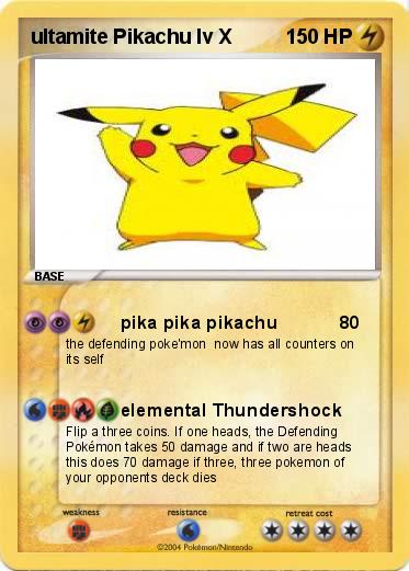 Pokemon ultamite Pikachu lv X