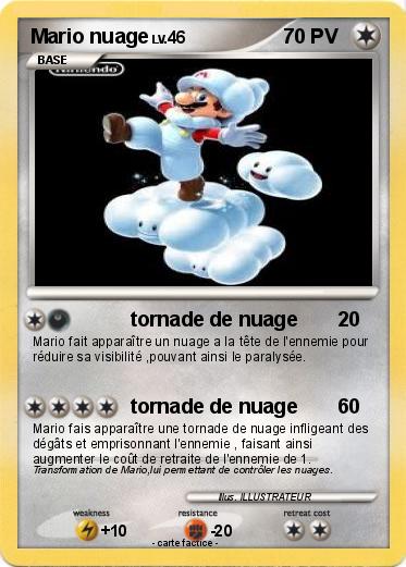 Pokemon Mario nuage