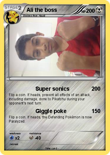 Pokemon Ali the boss