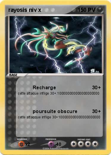Pokemon rayosis niv x