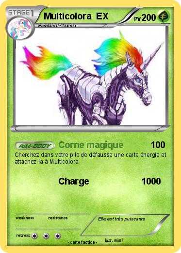 Pokemon Multicolora  EX