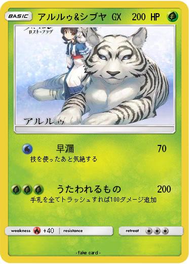 Pokemon アルルゥ&シブヤ GX