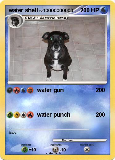 Pokémon water shell - water gun - My Pokemon Card