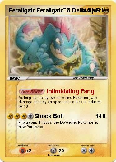 Pokemon Feraligatr Feraligatr	δ Delta Species