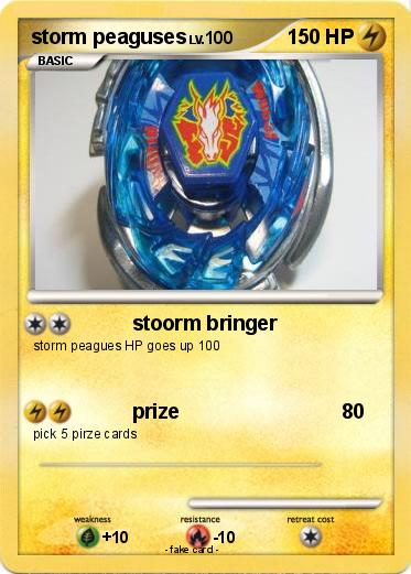 Pokemon storm peaguses