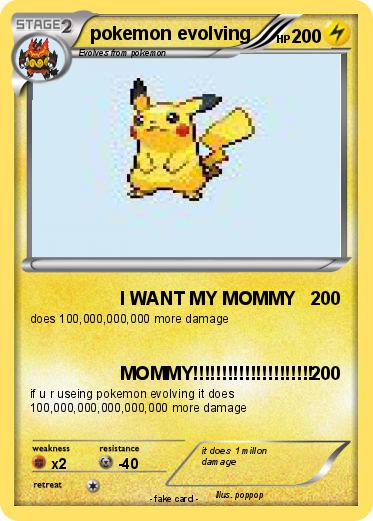 Pokemon pokemon evolving