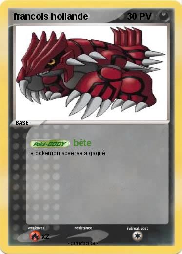 Pokemon francois hollande