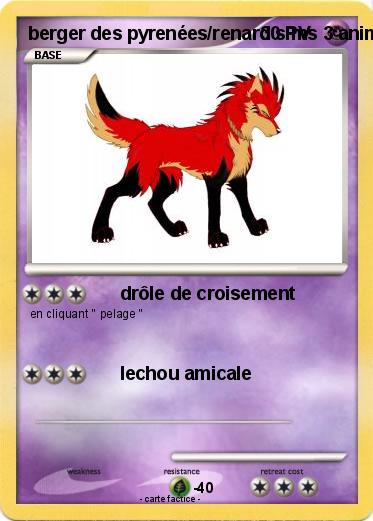Pokemon berger des pyrenées/renard sims 3 animaux & cie PSP3